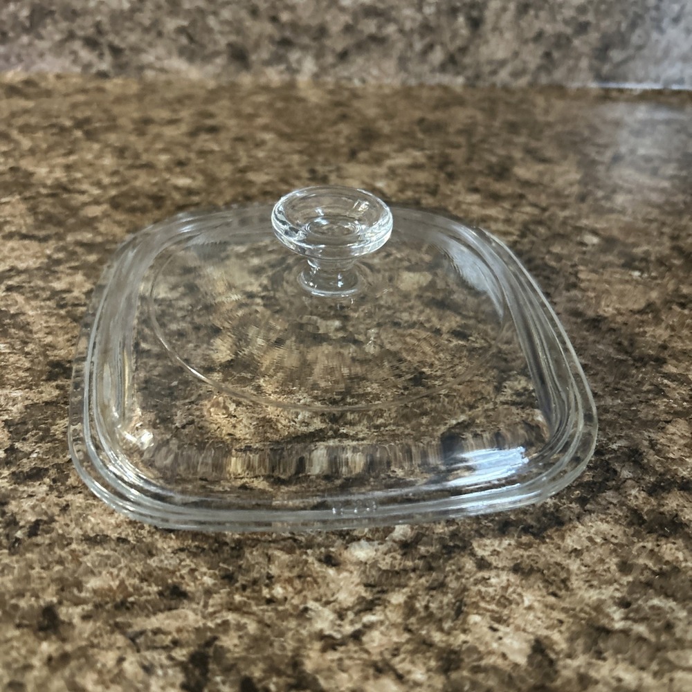 PYREX P41-GC VINTAGE GLASS PETITE PAN LID ONLY VERY GOOD PREOWNED CONDITION